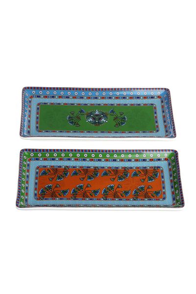 Lucky Art Calista Bone 27cm Set of 2 Plates