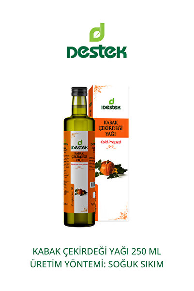 Destek Kabak Çekirdeği Yağı Soğuk Pres 250 ml