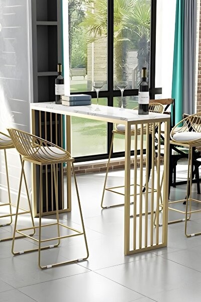 TOLIAHOME Dekoratif Tasarım Çok Amaçlı Masa Çalışma Mutfak Bar Masası