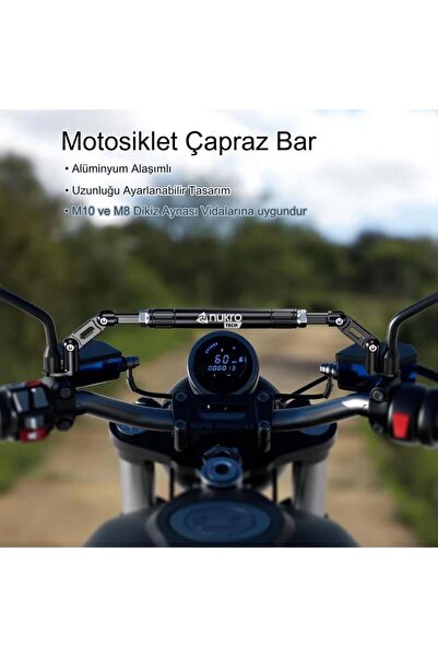 Nukrotech GİDON ARA BAR HB6 2 AYNA DİBİ ARASI CROSSBAR ÇUBUĞU VE DENGE ÇUBUĞU