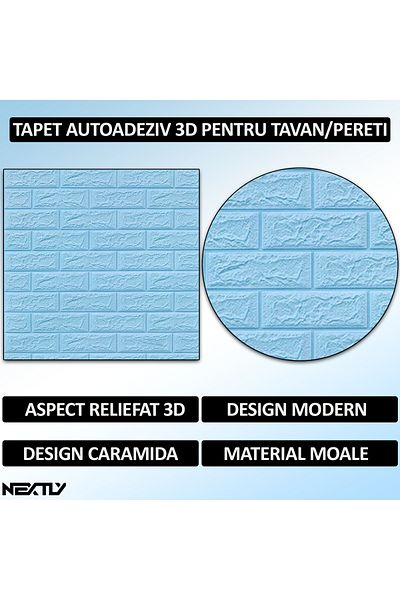 NEXTLY Set 40 X Tapet Autoadeziv 3d , Pentru Perete Sau Tavan, Waterproof, Ajustabil, Suprafata