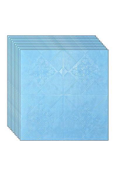 NEXTLY Set Of 40 X 3d Self-adhesive Wallpaper, For Wall Or Ceiling, Blue, Code 75