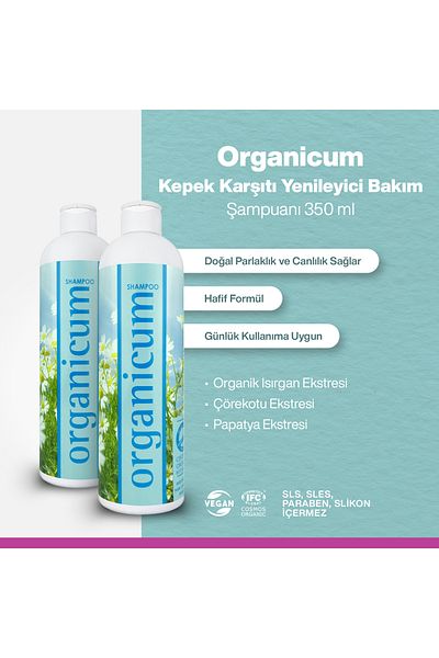 Organicum Anti-Dandruff Renewing Care Shampoo 350 ml
