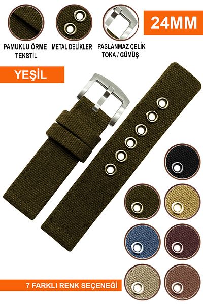 COBRA 24mm Fossil-Welder-Casio-Seiko-Omega-Armani Watch Compatible Fabric Textile Nato Watch Band F2824Mm