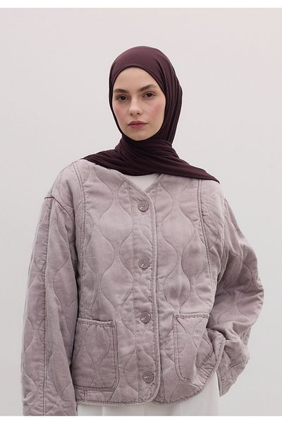 Fresh Bamboo Combed Shawl Dark Purple