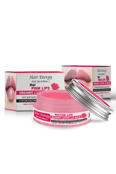 Hair Energy Organic Luxury Lip Balm | with SPF 40 | Reduces Wrinkles & Dark Spots | 15g