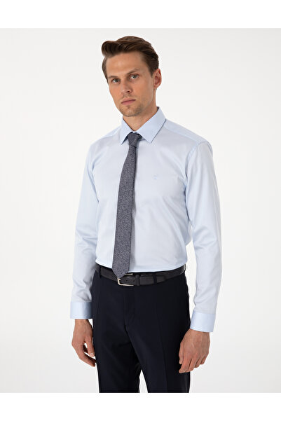 Pierre Cardin Açık Mavi Slim Fit Uzun Kollu Basic Gömlek 50305127-VR003