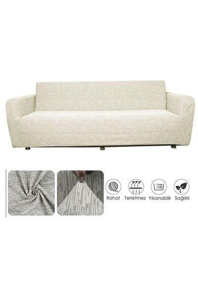 bibaha Κάλυμμα ελαστικού ελαστικού καναπέ Jacquard 3 θέσεων - Απλό σχέδιο, ελ...