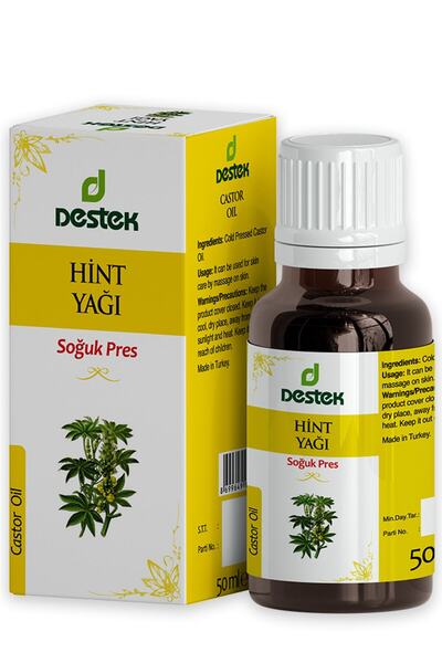 Destek Hint Yağı Soğuk Pres 50 ml