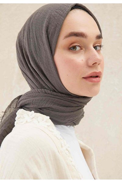 Fresh SMOKED BURLAP SHAWL