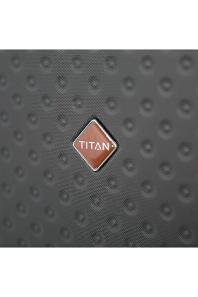 Titan Hard Trolley Bag Set 3 Pieces+Makeup (4 Piece Set, Pencil)