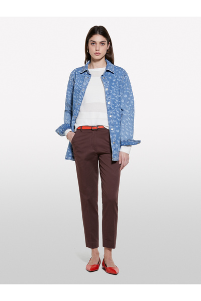 Sisley Women's Beige Viscose Blended Stripe Effect Boat Neck Sweater