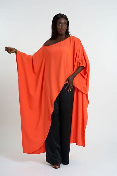 HANIQA Women's One Shoulder Asymmetrical Blouse |   3228