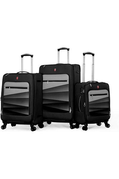 Giordano Luggage Set 3 Pieces (25/AR59/3TR-BLACK)
