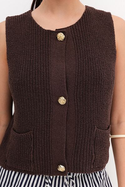 Addax Buttoned Knitwear Vest Y25101