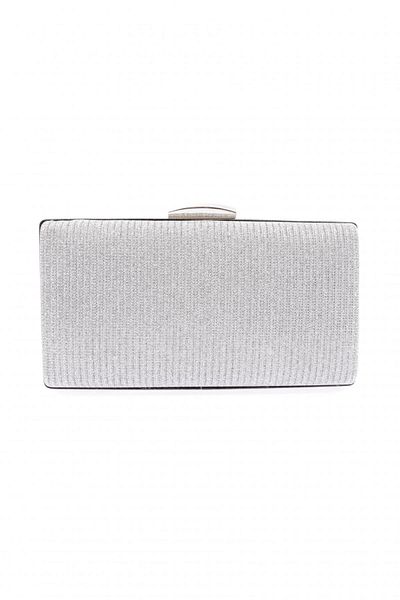 DGN Geantă portofoliu pentru rochie de seară pentru femei Cupra Silver - 3843152