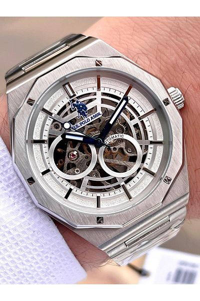 U.S. Polo Assn. U.S.Polo Assn Men's Wristwatch with Automatic Mechanism Steel Case&Band 2 Year Warranty Uspa.Fs1085.1