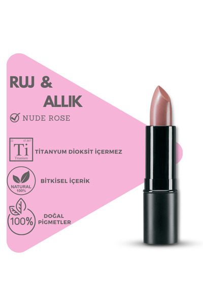 Pürshiffa Doğal Ruj (NUDE ROSE) , (STİCK) 5 gr