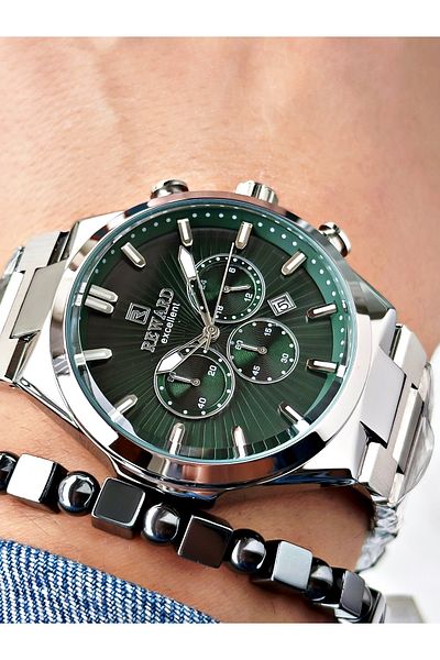 Reward Silver Color Functions Active Men Wrist Watch + Bracelet