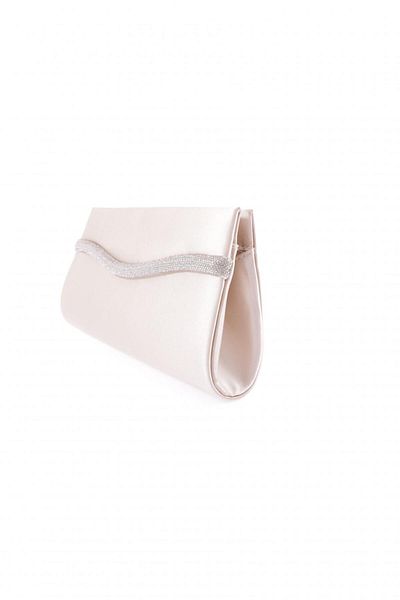 DGN 498-22y Stoned Women's Evening Dress Portfolio Bag - Nude