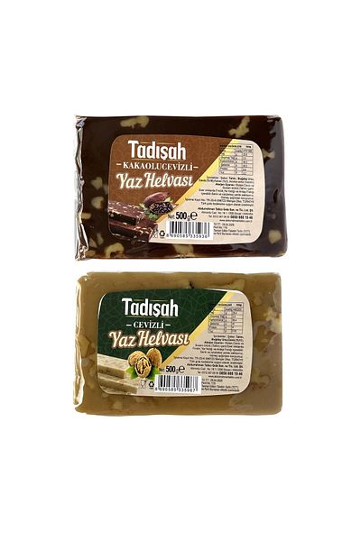 Abdurrahman Tatlıcı Tadışah Summer Halva with Kak.Walnut and Walnut 500 g X 2 Pcs