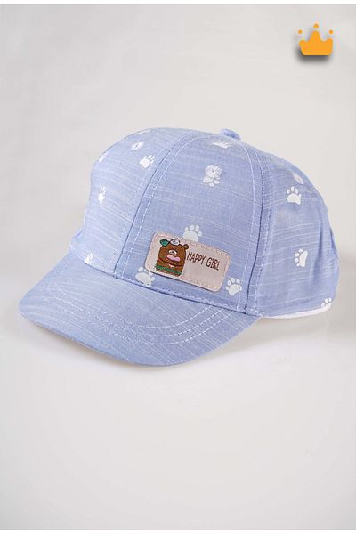 Kitti 1-4 Years 48cm Baby Girl Summer Happy Girl Adjustable Hat Cap Blue Y 210005