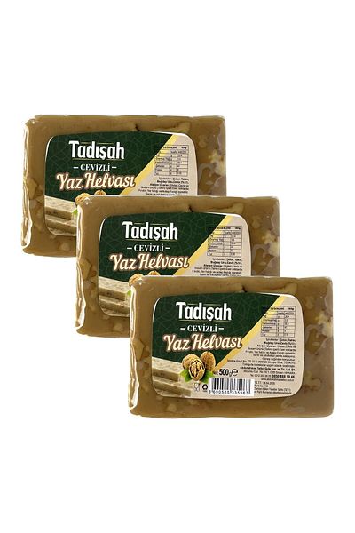 Abdurrahman Tatlıcı Tatlıcı Tadışah Summer Halva with Walnut 500 Gr X 3 Pieces