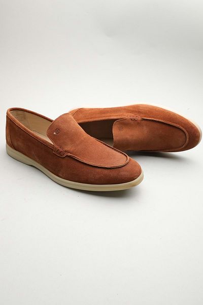 Gondol Loafer clasic pentru bărbați din piele naturală Tan 45 ttx. 601212