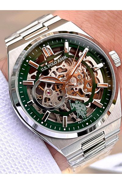 U.S. Polo Assn. U.S.Polo Assn Men's Wristwatch with Automatic Mechanism Steel Case&Band 2 Years Warranty Uspa.Fs1115.4