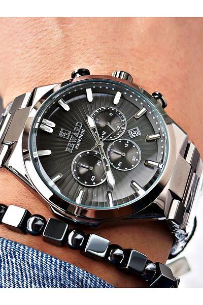 Reward Smoked Color Functions Active Men's Wristwatch + Bracelet