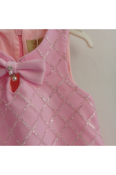 WECAN EXCLUSİVE Eteği Tütülü Simli Kız Çocuk Abiyesi