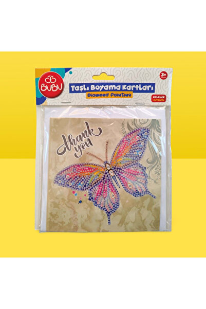 Bubu Bu-Bu Taşlı Boyama Kartları Asortili