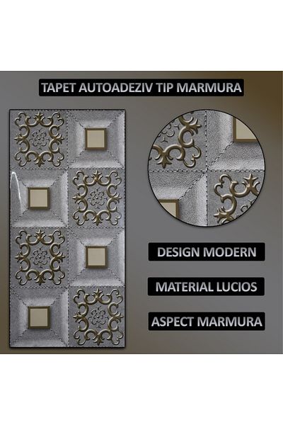 NEXTLY Set 10 X Tapet Autoadeziv Imitatie Marmura , Waterproof, Ajustabil, Adeziv Puternic, Usor