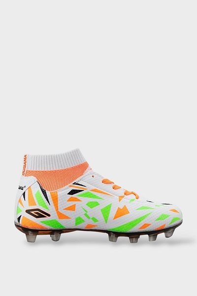 Liger Children's Sock Cleats Football Shoes White - Orange