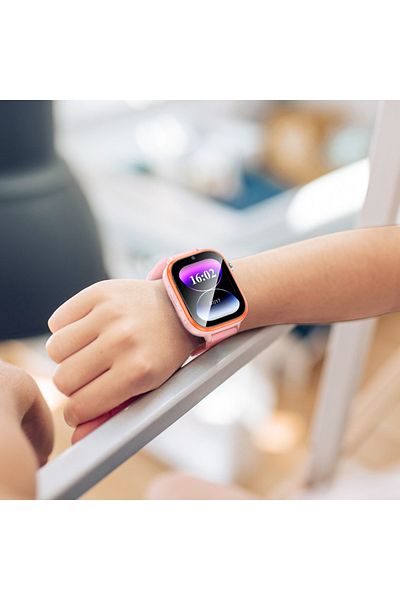 REDz Accessories HOCO Y101 Smart Watch, for Kids, 680mAh, 1.83 inch Screen, 4G Card, 1GB RAM + 16GB, Silicone, Pink