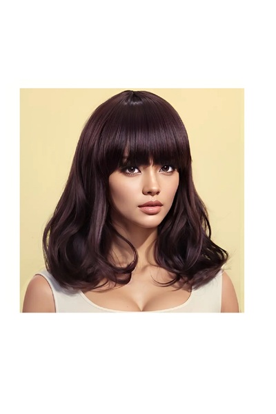 Gratia 1 Adet Isıya Dayanıklı Kadınlar Şık Kısa Dalgalı Bob Peruk