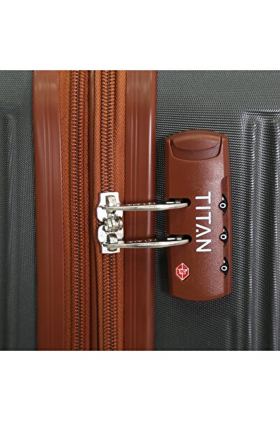 Titan 20-Inch Cabin Hard Shell Lightweight ABS Trolley Bag With 360 Spinner Wheels