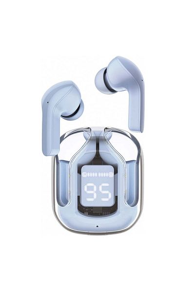 Acefast Căști Bluetooth fără fir, AceFast T6, BT 5.0, TWS, stație de încărcare USB-C, IPX4, albastre