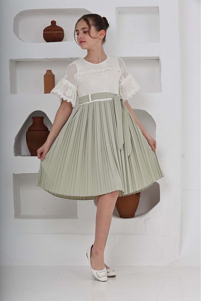 Pasur Bebe ROCHIE PLISATA FATA 5 - 12 ANI