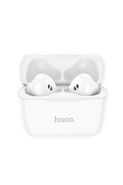 REDz Accessories Căști wireless marca Hoco Ew12, Bluetooth 5.1, TWS, carcasă cu baterie 220mah, albe