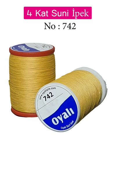 Royaleks Embroidered 4 Layers Rayon Yarn Needlework Needlepoint Beading Floss Crochet No:742