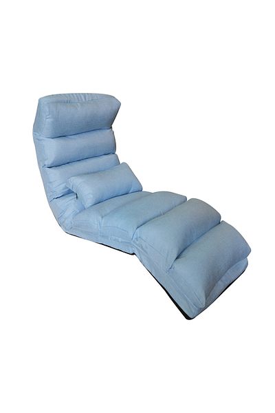 BACK COMFORT Large Linen Floor Chair – Adjustable Backrest & Comfortable Seating for Relaxation