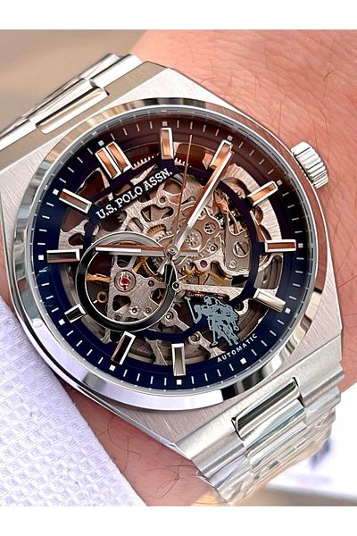 U.S. Polo Assn. U.S.Polo Assn Men's Wristwatch with Automatic Mechanism Steel Case&Band 2 Years Warranty Uspa.Fs1115.5