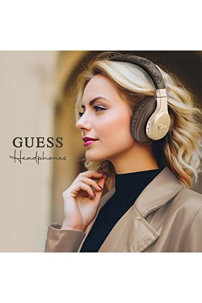 REDz Accessories Guess wireless headphones, Bluetooth, 4G Script, Brown