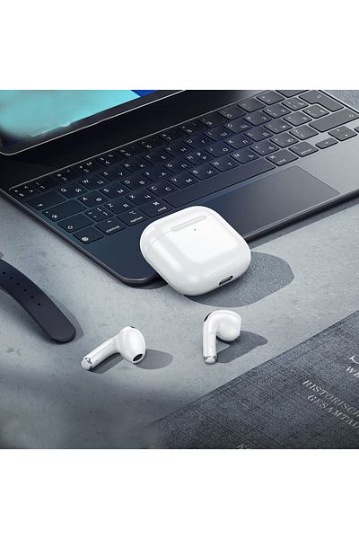 REDz Accessories Căști Hoco Ew64, Bt5.3, capacitate 300 mAh, autonomie baterie 6 ore, alb