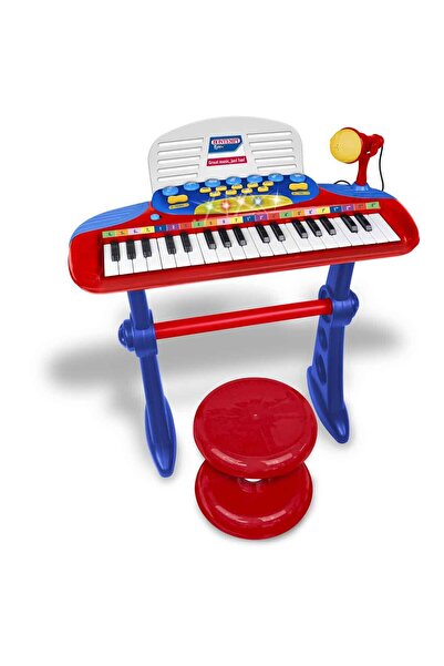 Bontempi Işıklı Mikrofonlu Elektronik Tabureli Org Seti