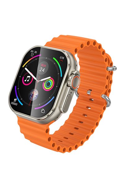 REDz Accessories Smart Watch Y23 Ultra HOCO, Call version BT5.3, 2.02” Screen, 300mAh Battery, Sports Strap, Orange