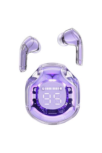 Acefast Căști Bluetooth fără fir, T8, Bt 5.3, TWS, stație de încărcare USB-C, IPX4, violet