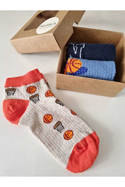 Moonys Socks Collection Set de 3 șosete scurte pentru băieți cu tematică de b...