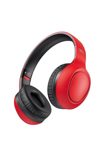 REDz Accessories XO-BE35 Wireless Headphones, 200mAh Capacity, BT 5.2, Over-Ear, 15 Hours, Microphone, Red